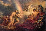 George Hayter Venus, supported by Iris, complaining to Mars Sweden oil painting artist